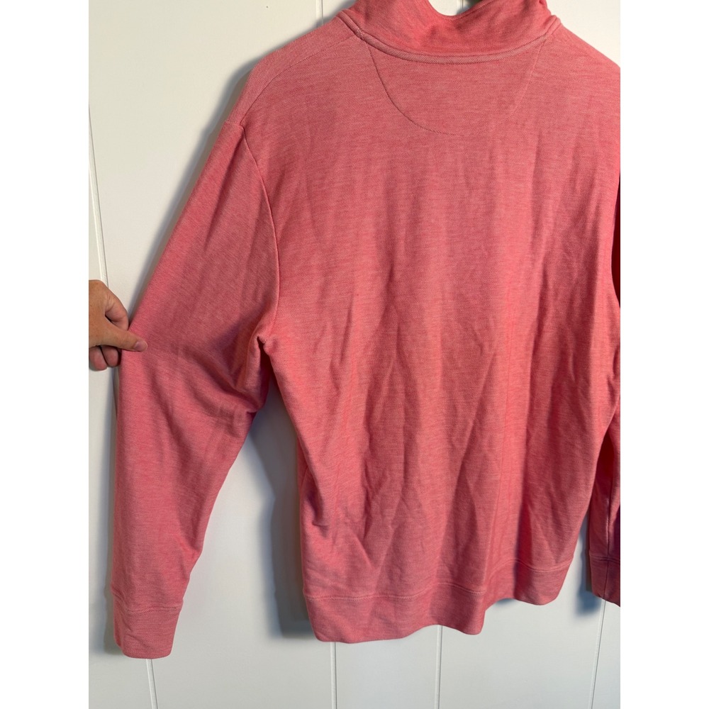 Vineyard Vines 1/4 Zip Pullover Small Pink Pima Cotton Long Sleeve Preppy - Picture 9 of 9